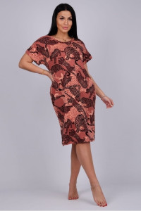 Платье женское "Саванна" кулирка (последний размер) коричневый 60