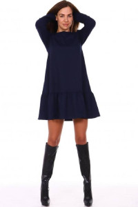 Платье женское "Асоль" футер 2-х нитка (последний размер) синий 42,46,50