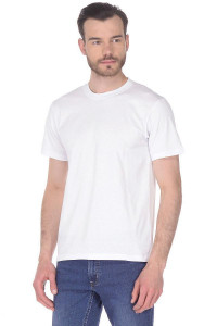 Мужская футболка "Vestco" хлопок (р-ры: M-10XL) белый