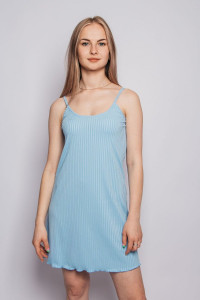 Сорочка женская №869 лапша (р-ры: 44-50) голубой