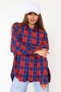 Рубашка женская "Сторис С" 10175 шотландка (р-ры: 48-54)
