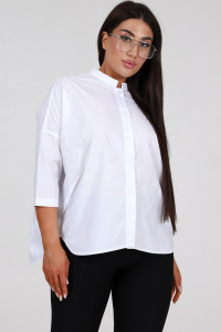 Рубашка женская РК-144 9010 кулирка (р-ры: 44-56) белый