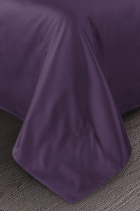Простыня классическая сатин премиум "Legends" фиолетовый