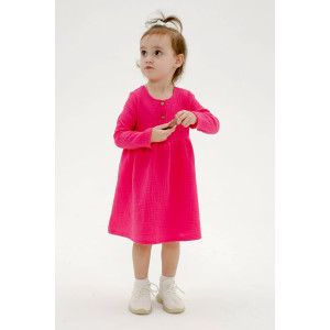 Платье детское "Кузина-2" муслин (р-ры: 92-128) малиновый