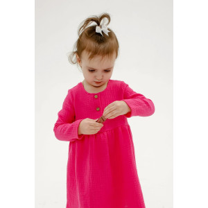 Платье детское "Кузина-2" муслин (р-ры: 92-128) малиновый