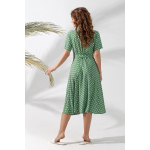Платье женское "Денали-1" штапель (последний размер) зеленый 44