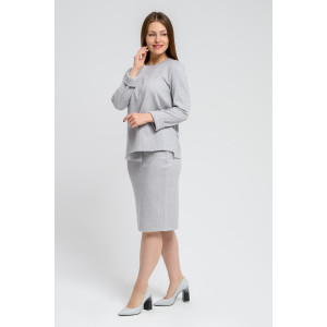 Пуловер женский ODIS-ПЛ17СЕ трикотаж (последний размер) серый 50