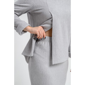 Пуловер женский ODIS-ПЛ17СЕ трикотаж (последний размер) серый 50