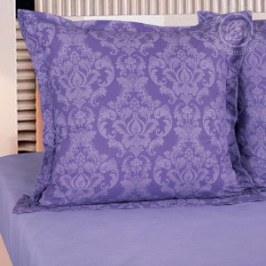 Постельное белье поплин "Византия" фиолетовый (последний размер) 1.5-сп.