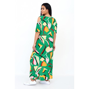 Платье женское "Манго З" трикотаж (последний размер) зеленый 58,60