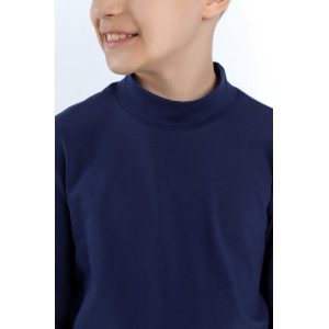 Джемпер детский "Скул-4" кулирка с лайкрой (р-ры: 128-164) тёмно-синий