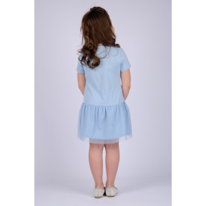 Платье детское "Снежка" ПлД-41 кулирка (последний размер) голубой 116