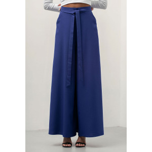 Юбка-брюки женские Бю09л лен (р-ры: 44-52) синий