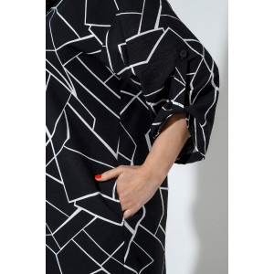 Платье женское "Устинья" плательная ткань (р-ры: 48-58) черный