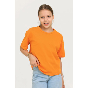 Футболка детская "Куроми-5" кулирка (последний размер) оранжевый 134