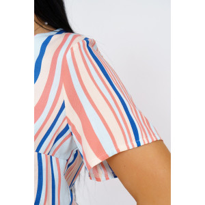 Платье женское "Ассоль" штапель (р-ры: 44-56) волна коралл Платье женское "Ассоль" штапель (р-ры: 44-56) волна коралл