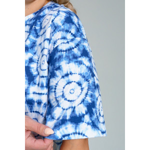 Платье женское П-046 кулирка (р-ры: 50-64) голубой Платье женское П-046 кулирка (р-ры: 50-64) голубой