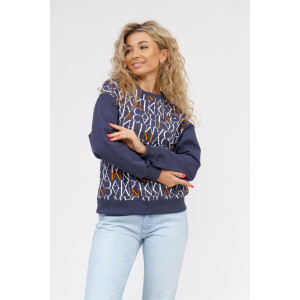 Свитшот женский 892 футер с лайкрой (последний размер) серый буквы оранжевый 50,52 Свитшот женский 892 футер с лайкрой (последний размер) серый буквы оранжевый 50,52