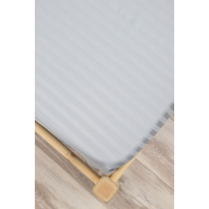 Простыня классическая страйп-сатин "Комфорт" 045255 серый Простыня классическая страйп-сатин "Комфорт" 045255 серый