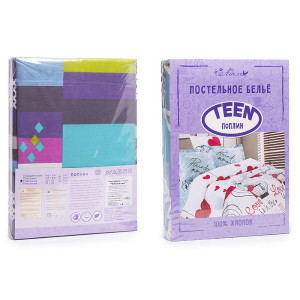 Постельное белье поплин Тинейджер "Еноты" беж Постельное белье поплин Тинейджер "Еноты" беж